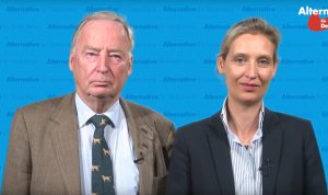 Das Spitzenduo der AfD - Dr. Alexander Gauland und Dr. Alice Weidel. Foto: © AfD | YouTube