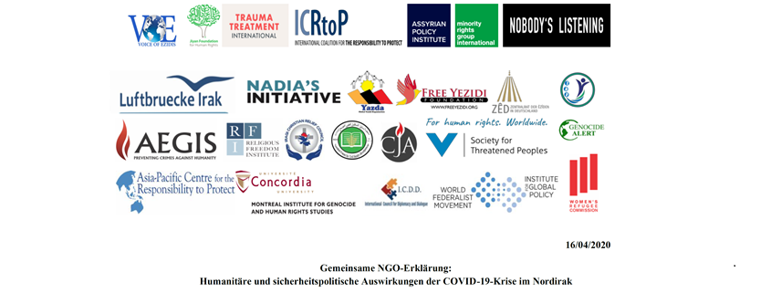 Header - Gemeinsame NGO-Erklärung: Humanitäre und sicherheitspolitische Auswirkungen der COVID-19-Krise im Nordirak